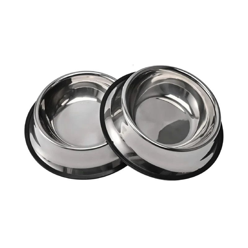 wholesale-304-stainless-steel-dog-bowls Wholesale 304 stainless steel dog bowls with polished resin exterior