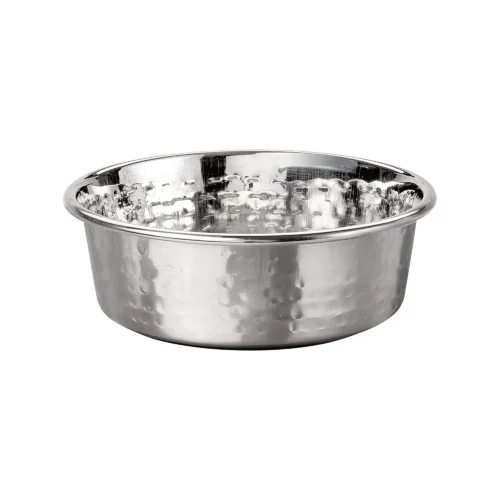 Premium 304 hammered stainless steel dog water bowl for wholesale supply