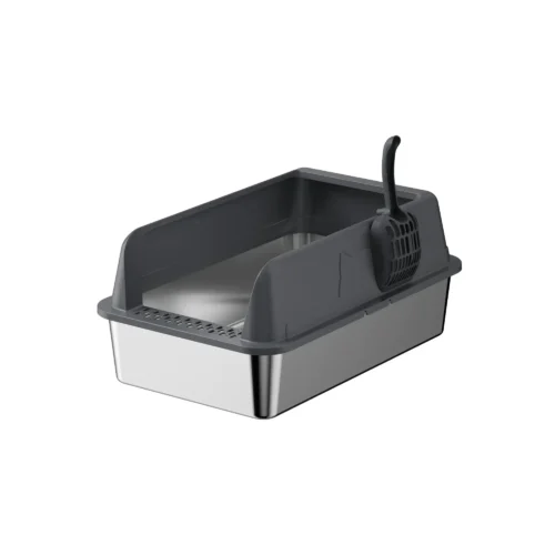 cat litter box mat Fully enclosed cat litter boxes with 304 stainless steel base and top entry.