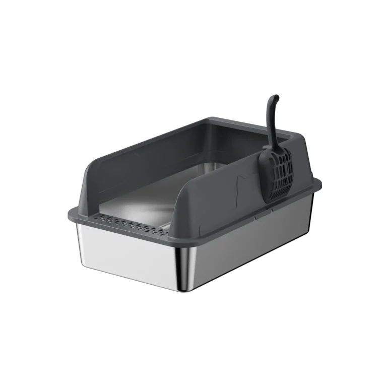 Premium 304 Stainless Steel Cat Litter Boxes Splash Guard
