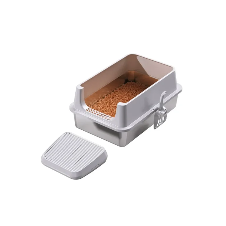 304 Stainless Steel Open Top Cat Litter Pan