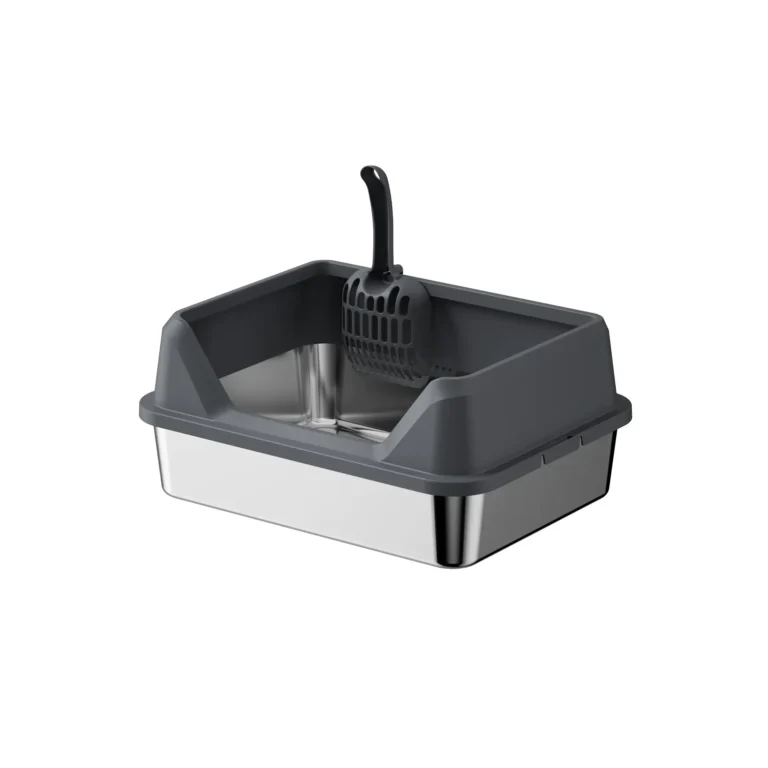 304 Stainless Steel Semi-Enclosed Cat Litter Box