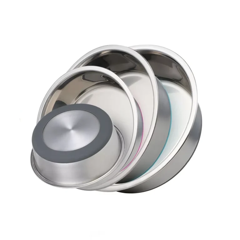 304 Stainless Steel Dog Bowl with Silicone Base