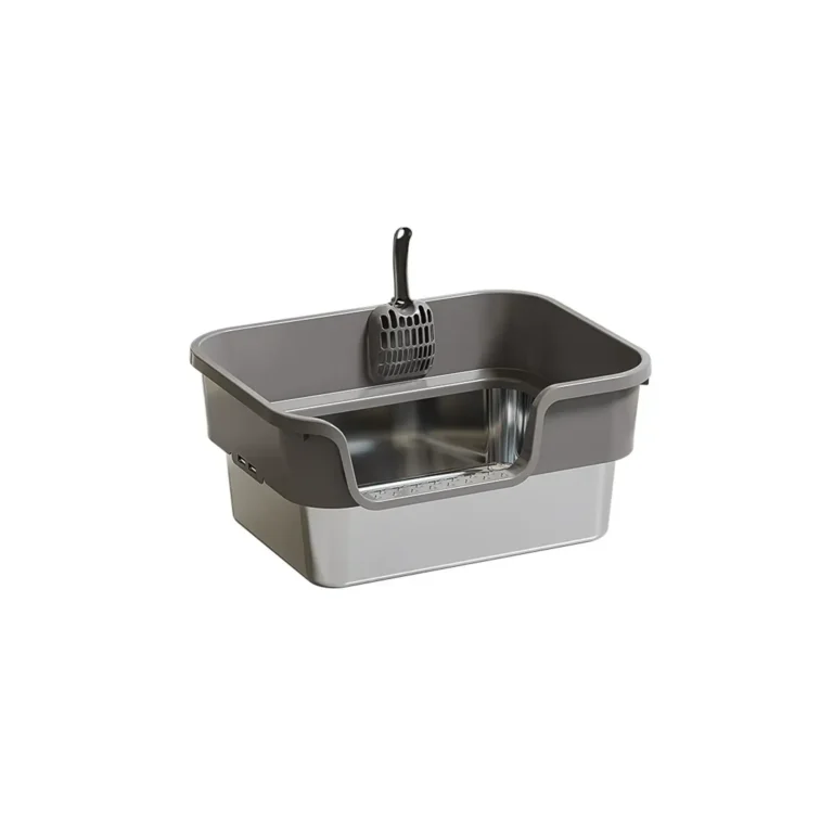 304 Stainless Steel Best Litter Box for Large Cats High Sided