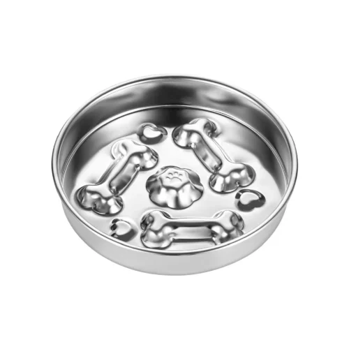 Best slow feeder dog bowl made of 304 stainless steel for wholesale.