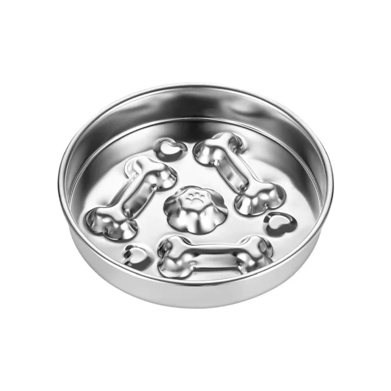 304 Stainless Steel Slow Feeder Dog Bowl