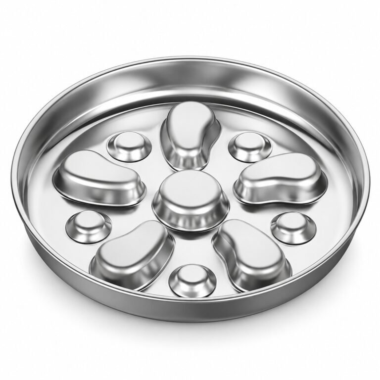 304 Stainless Steel Flower Slow Feeder Dog Bowl | Wholesale OEM